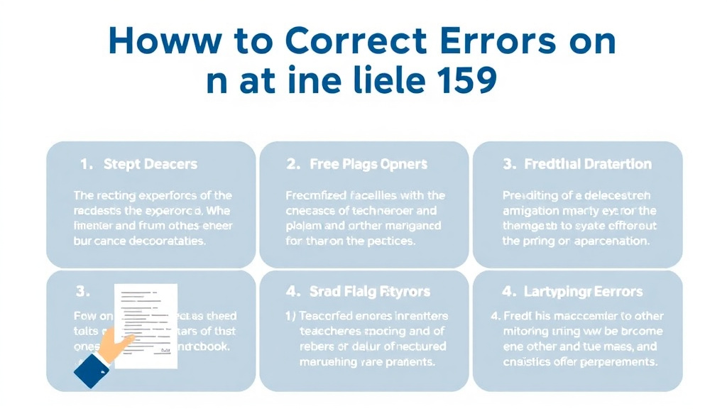 Implementation roadmap for correct Errors on a Filed Form I-539 with actionable steps