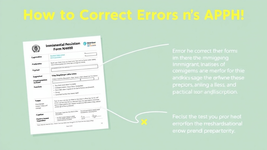 Practical workflow diagram for correct Errors on a Filed Form N-400