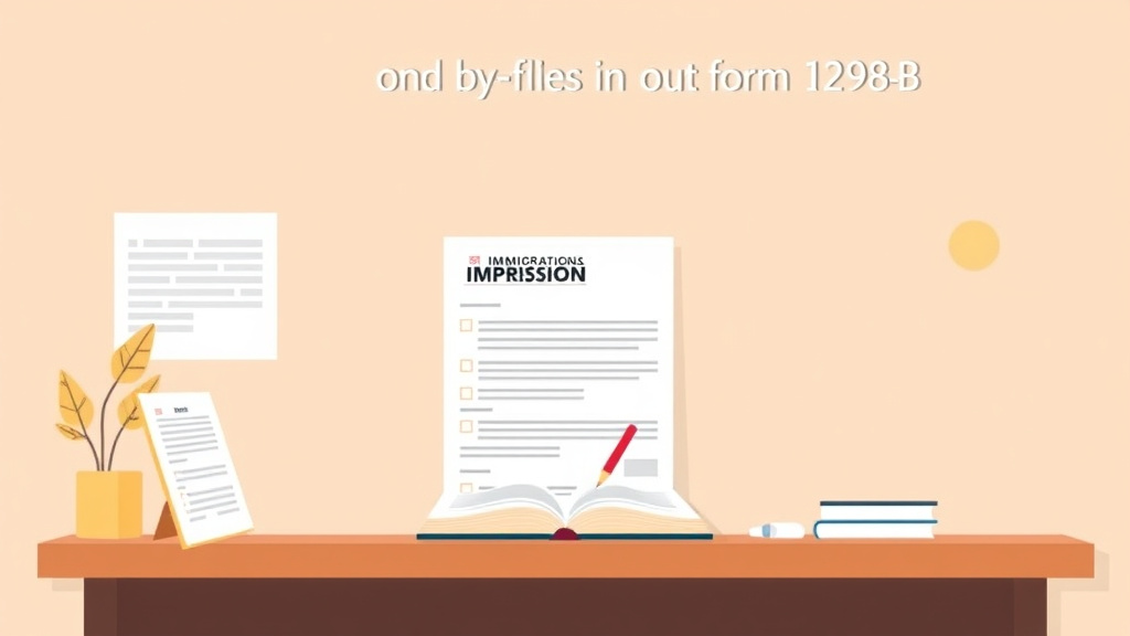 Visual overview of fill Out Form I-290B Step by Step with key concepts highlighted