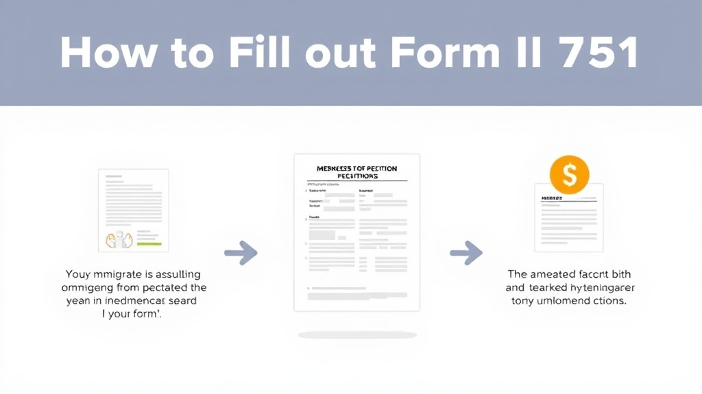 Real-world application diagram for fill Out Form I-751 Step by Step