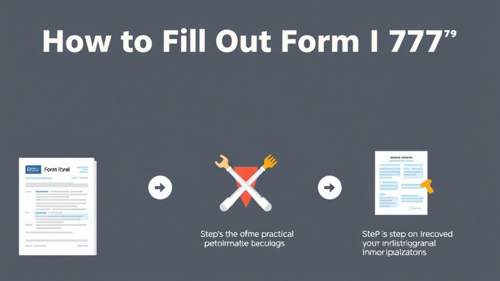 Action-oriented illustration showing how to apply fill Out Form I-797 Step by Step