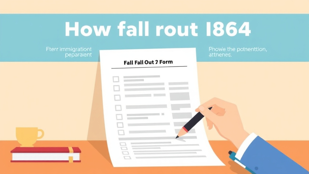 Conceptual diagram showing how fill Out Form I-864 Step by Step works in practice