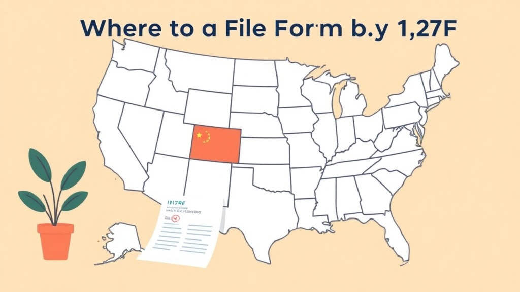 Visual overview of where to File Form I-129F by State with key concepts highlighted