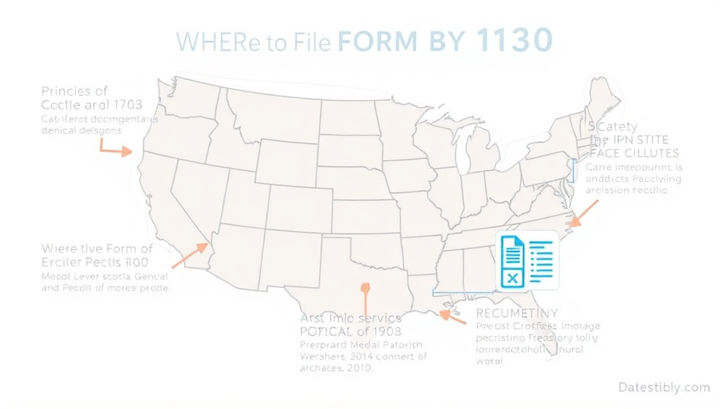 Action-oriented illustration showing how to apply where to File Form I-130 by State