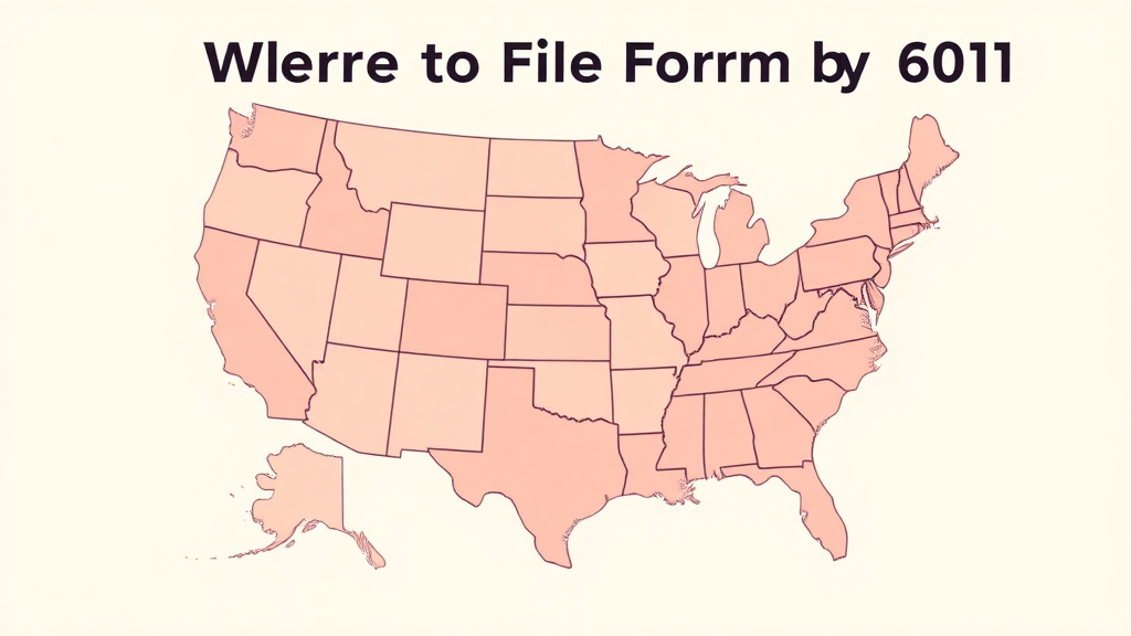 Educational graphic covering the essentials of where to File Form I-601 by State