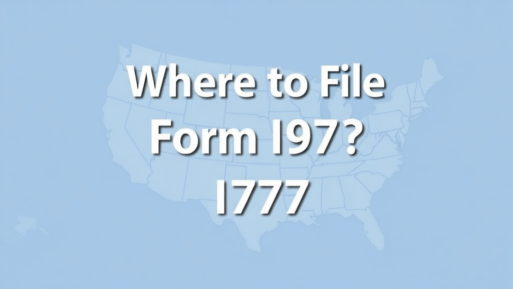 Educational graphic covering the essentials of where to File Form I-797 by State