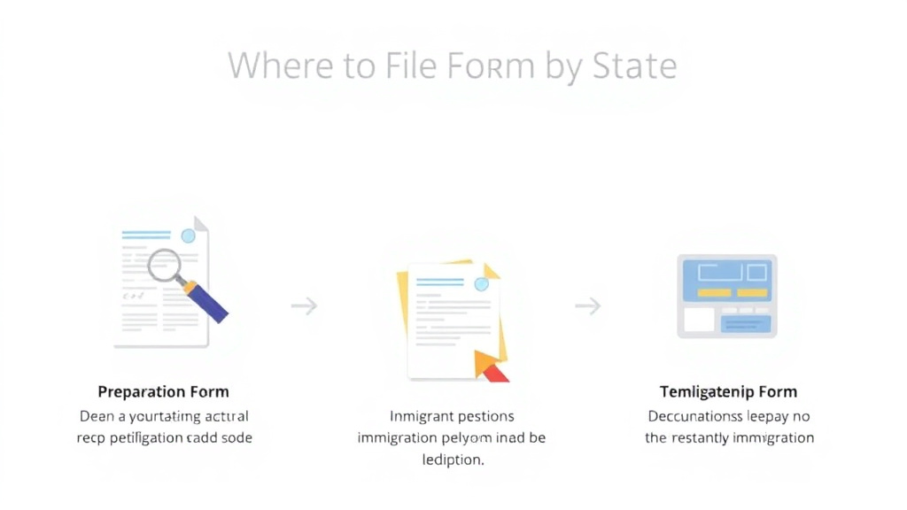 Real-world application diagram for where to File Form I-797 by State