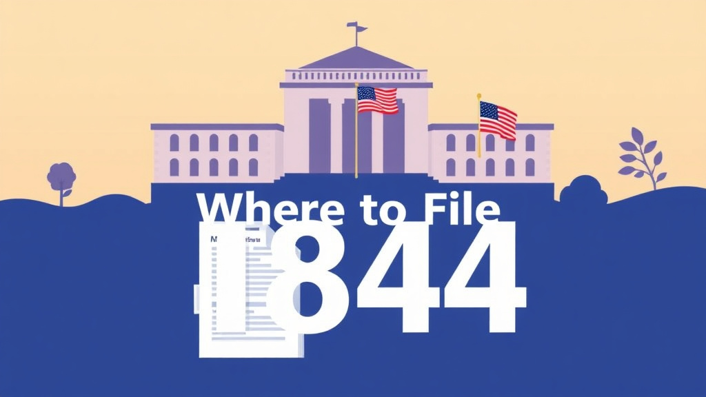 An informative visual explaining where to File Form I-864 by State for beginners and professionals