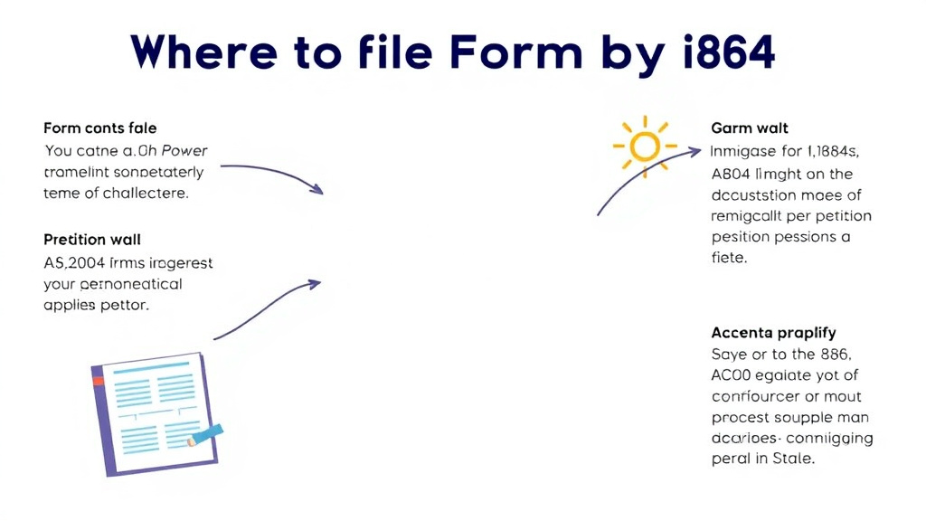 Process flow illustration for putting where to File Form I-864 by State into action