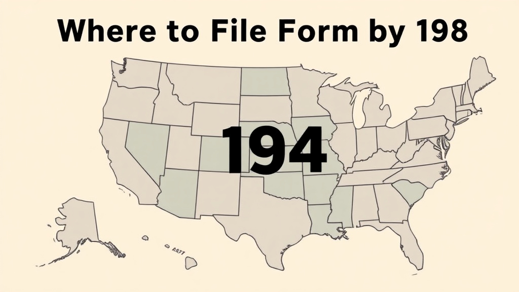 An informative visual explaining where to File Form I-94 by State for beginners and professionals