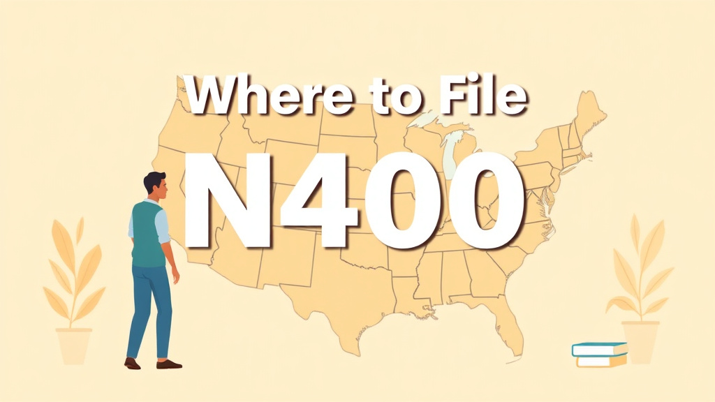 Detailed visual representation of where to File Form N-400 by State