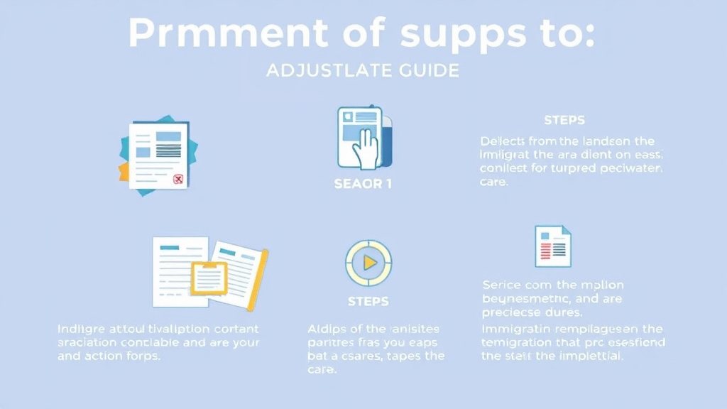 Process flow illustration for putting adjustment of Status Complete Guide into action