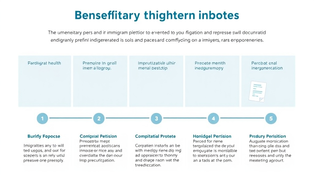 Action-oriented illustration showing how to apply beneficiary Rights in Immigration Process
