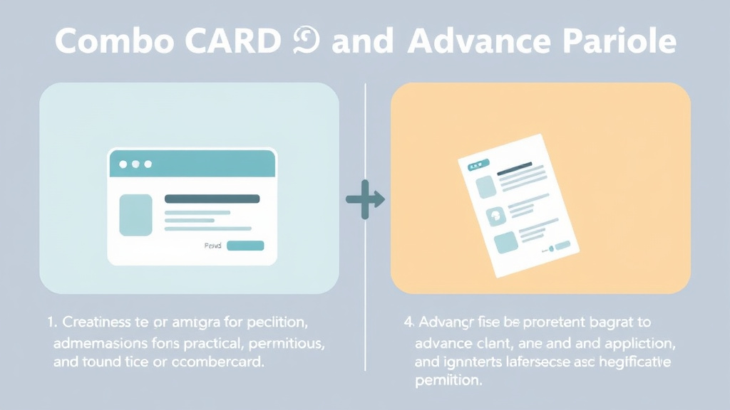 Process flow illustration for putting combo Card EAD and Advance Parole into action