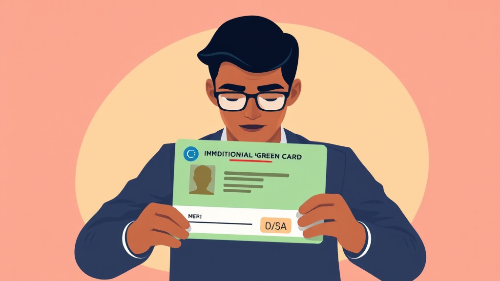 A professional illustration depicting conditional Green Card Removal of Conditions