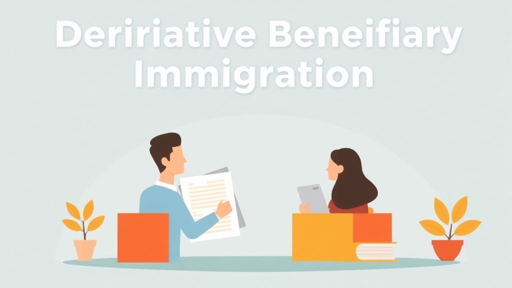 Illustration breaking down the fundamentals of derivative Beneficiary Immigration Explained