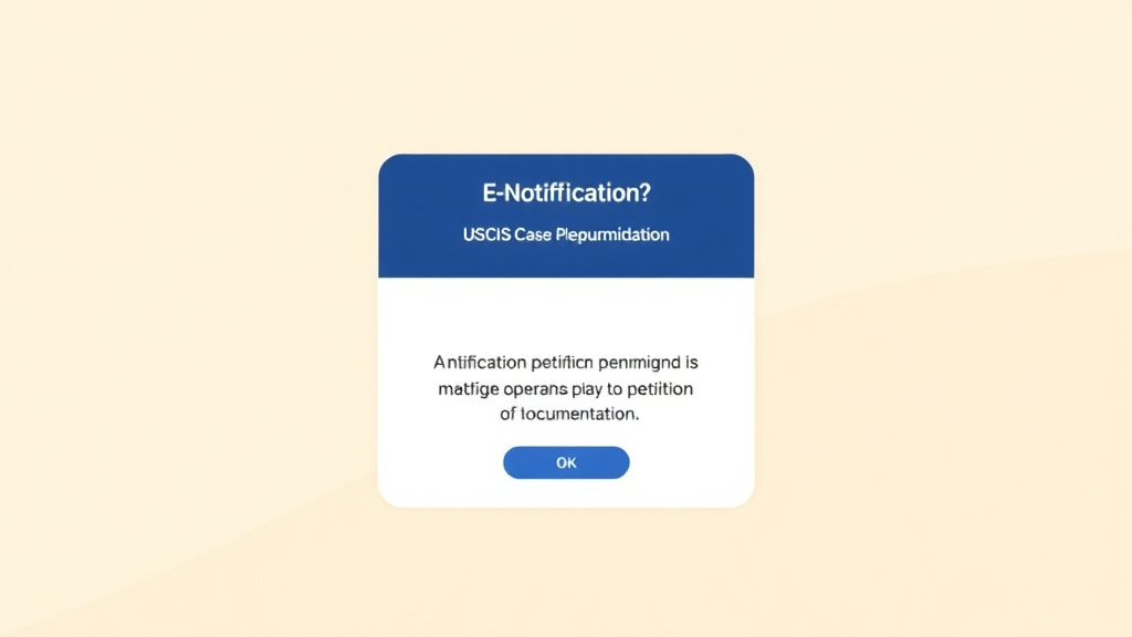 Clear illustration of e-Notification for USCIS Case Updates with supporting details