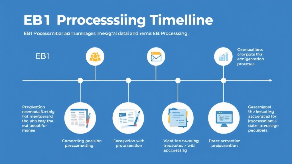 Hands-on guide visualization for EB-1 Processing Timeline and Premium Processing