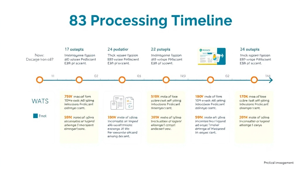 Action-oriented illustration showing how to apply EB-3 Processing Timeline Current Wait