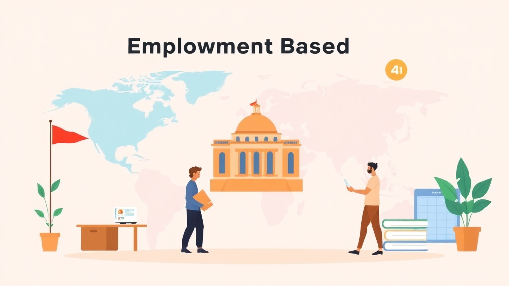 Conceptual diagram showing how employment Based Immigration Process Overview works in practice