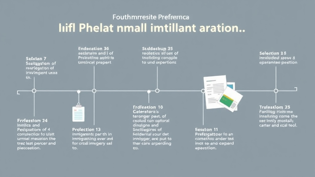 Implementation roadmap for fourth Preference Family Immigration Timeline with actionable steps