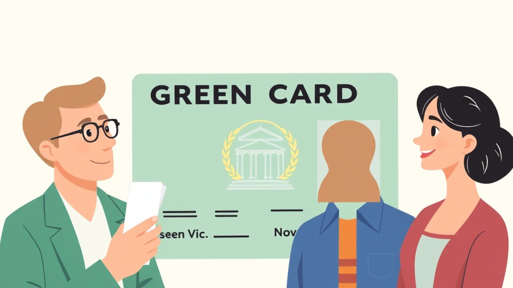 Visual overview of green Card Through Parents for Adults Over 21 with key concepts highlighted