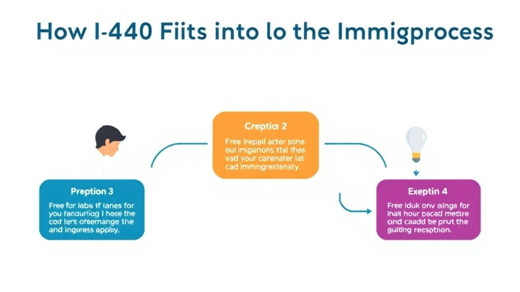 Practical workflow diagram for how I-140 Fits Into the Immigration Process