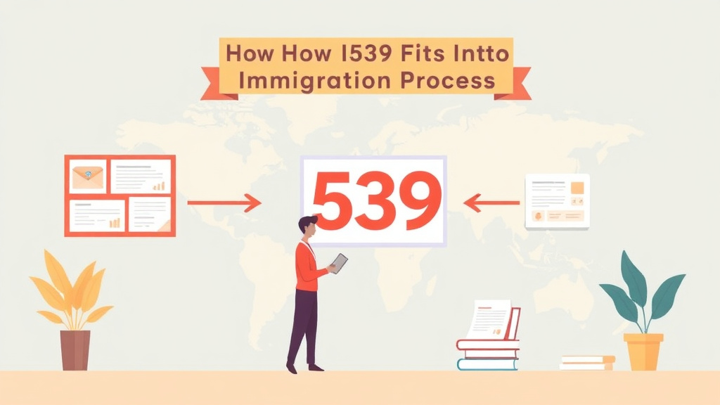 Clear illustration of how I-539 Fits Into the Immigration Process with supporting details