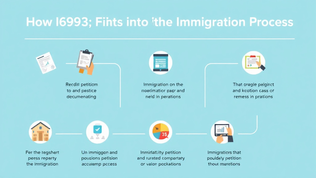 Practical workflow diagram for how I-693 Fits Into the Immigration Process