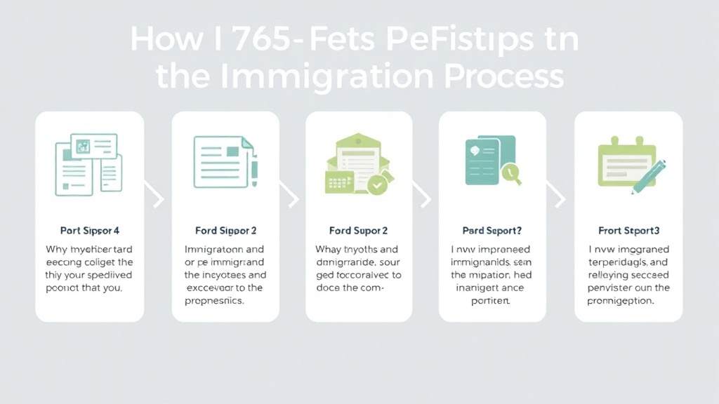 Real-world application diagram for how I-765 Fits Into the Immigration Process
