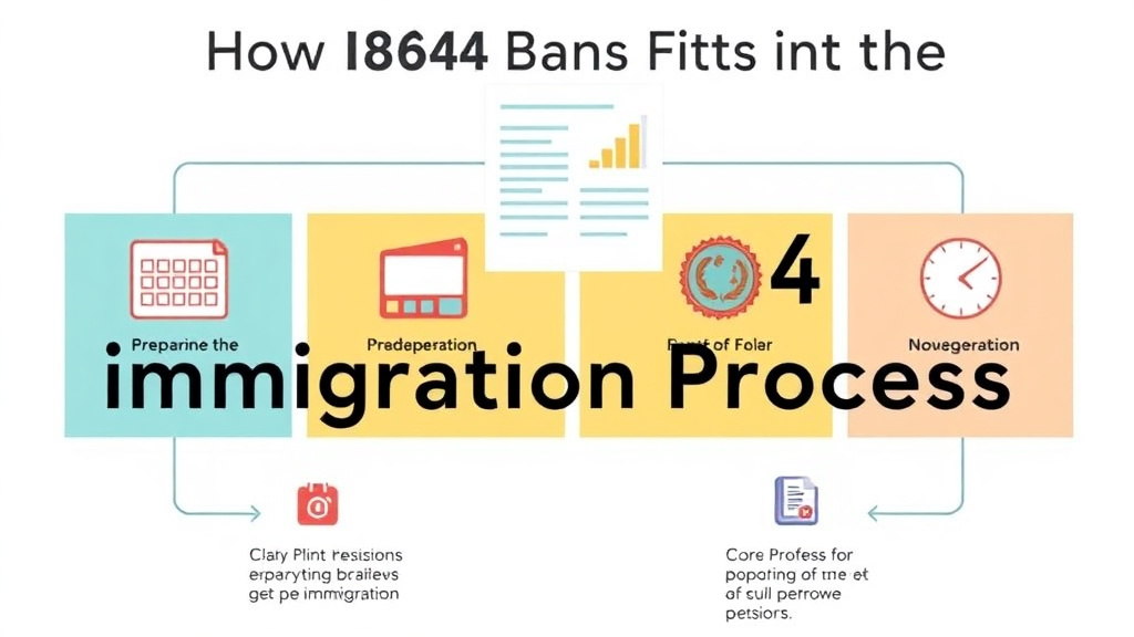 Process flow illustration for putting how I-864 Fits Into the Immigration Process into action