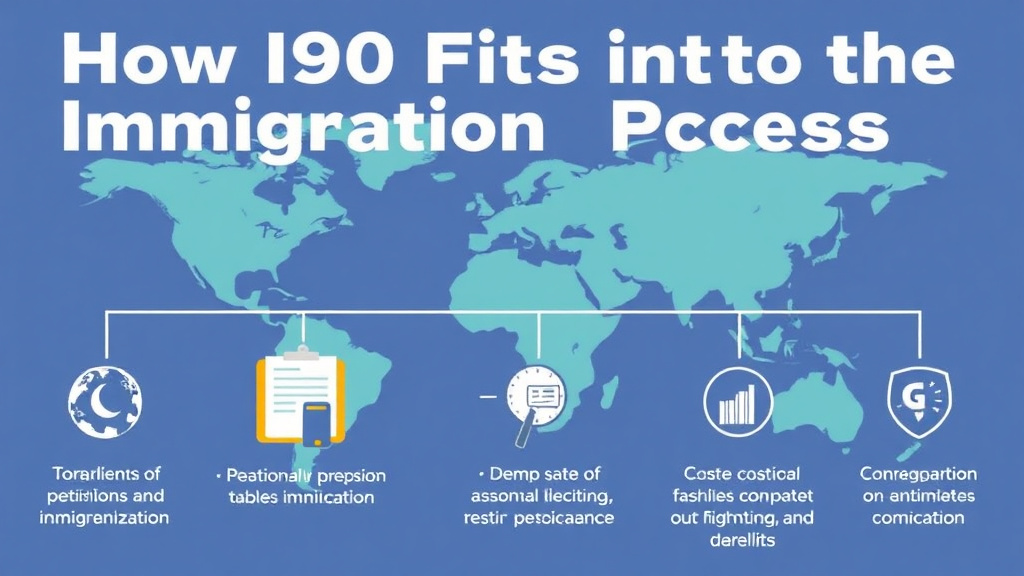 Practical workflow diagram for how I-90 Fits Into the Immigration Process