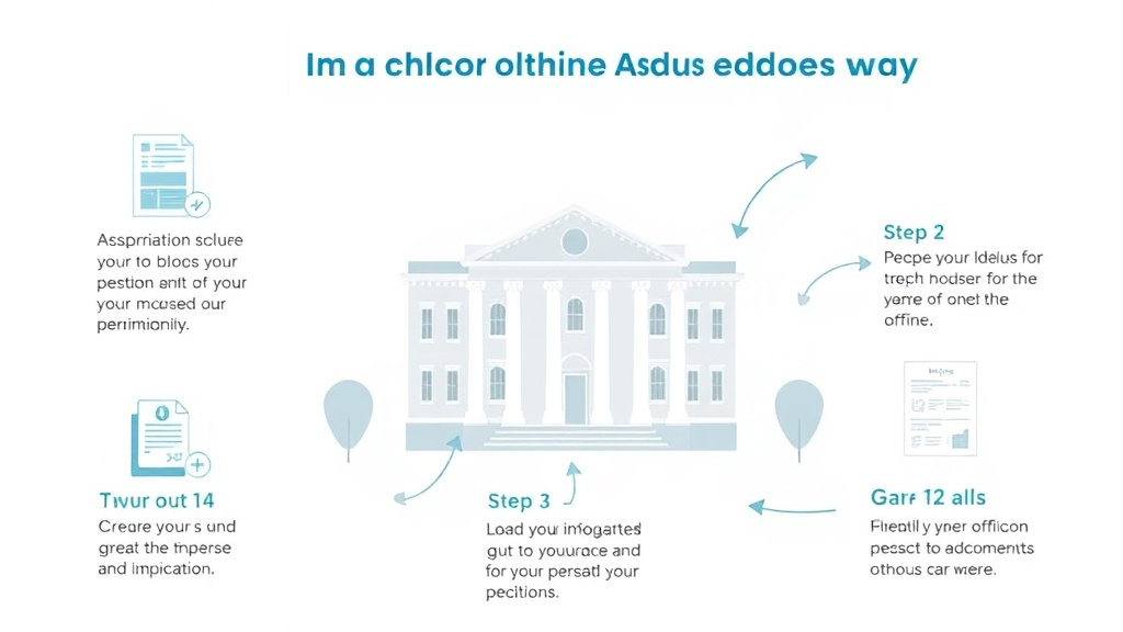 Action-oriented illustration showing how to apply change Your Address With USCIS