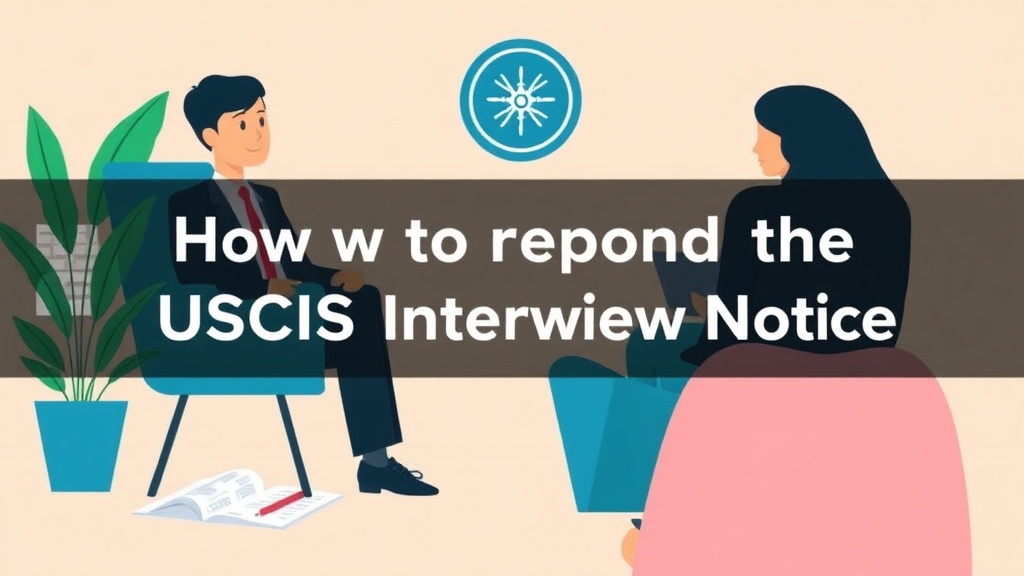 Detailed visual representation of respond to a USCIS Interview Notice