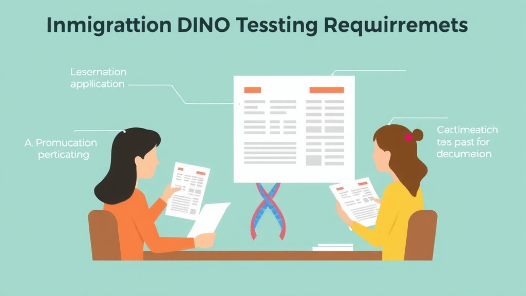 Real-world application diagram for immigration DNA Testing Requirements