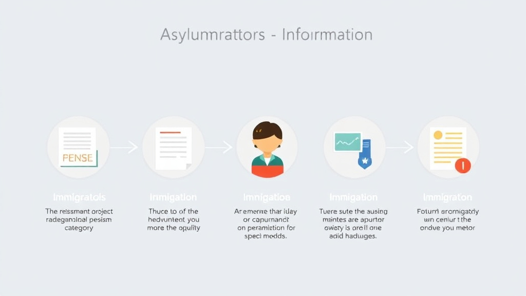 Practical checklist visual for immigration Process for Asylum Category