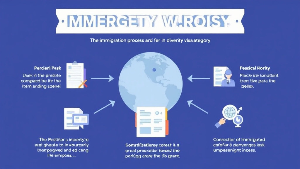 Process flow illustration for putting immigration Process for Diversity Visa Category into action