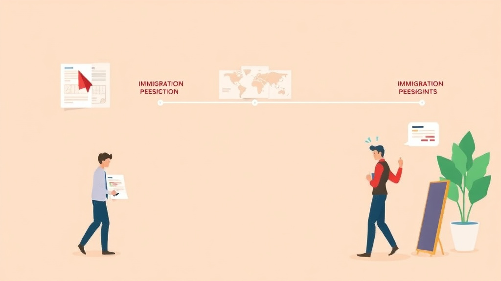 Visual overview of immigration Process for EB-2 NIW Category with key concepts highlighted