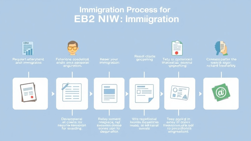 Real-world application diagram for immigration Process for EB-2 NIW Category
