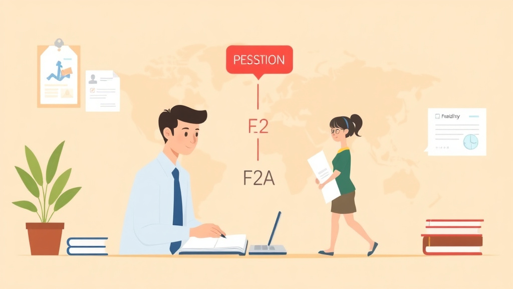 An informative visual explaining immigration Process for F2A Category for beginners and professionals