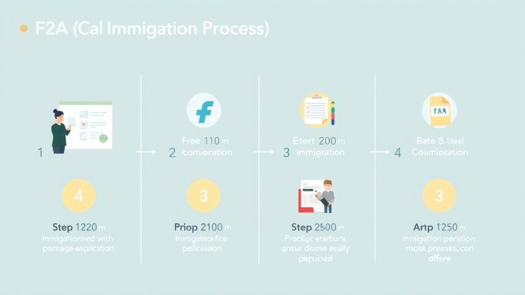 Practical checklist visual for immigration Process for F2A Category