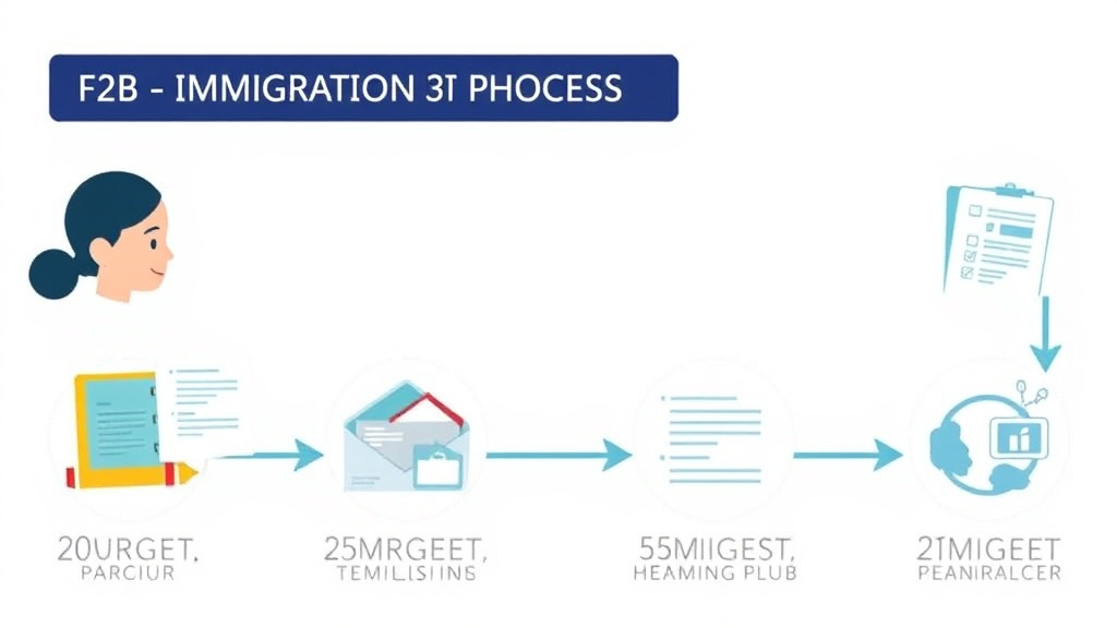 Practical checklist visual for immigration Process for F2B Category