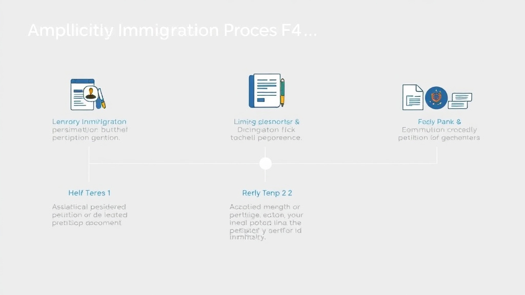 Process flow illustration for putting immigration Process for F4 Category into action