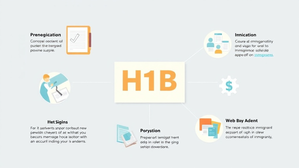 Practical checklist visual for immigration Process for H-1B Category