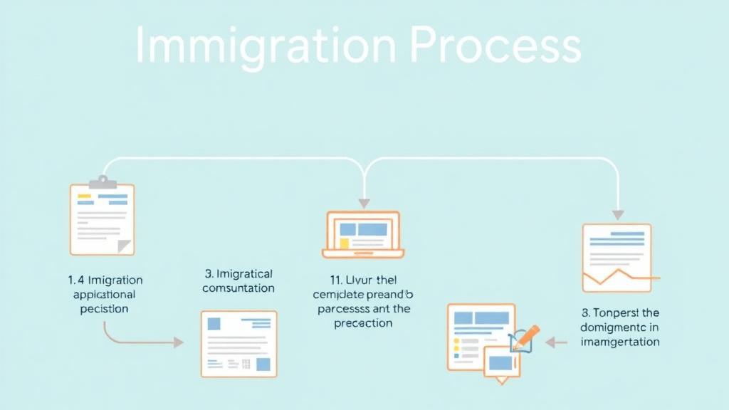 Step-by-step visual guide for implementing immigration Process for H-4 Category