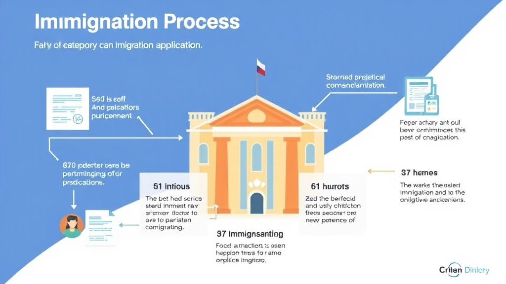 Action-oriented illustration showing how to apply immigration Process for O-1 Category