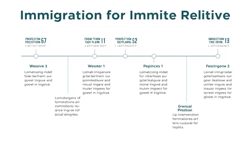 Action-oriented illustration showing how to apply immigration Timeline for Immediate Relatives