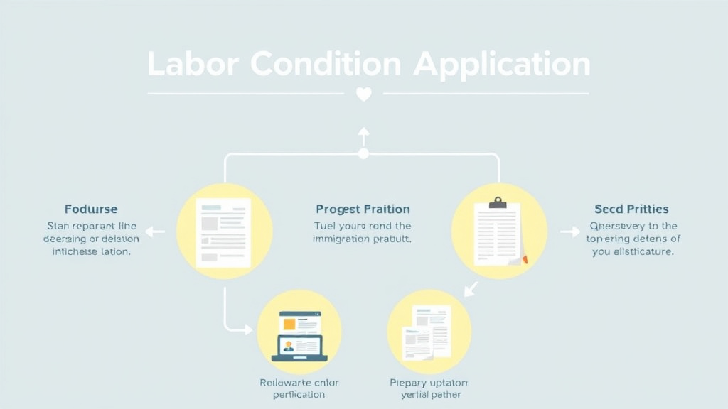 Real-world application diagram for labor Condition Application LCA Process