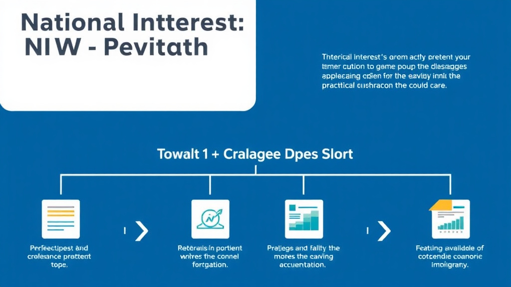 Process flow illustration for putting national Interest Waiver NIW Self Petition into action