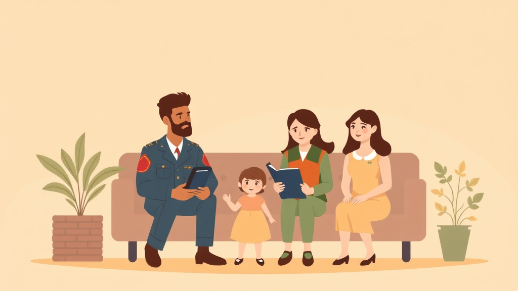 Conceptual diagram showing how parole in Place for Military Families works in practice